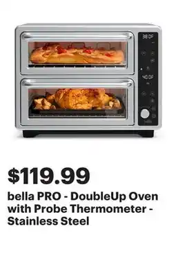 Best Buy bella PRO - DoubleUp Oven with Probe Thermometer - Stainless Steel offer