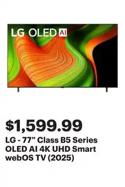 Best Buy LG - 77 Class B5 Series OLED AI 4K UHD Smart webOS TV (2025) offer