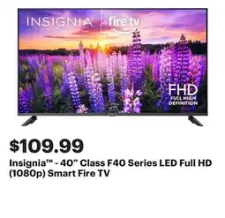 Best Buy Insignia - 40 Class F40 Series LED Full HD (1080p) Smart Fire TV offer