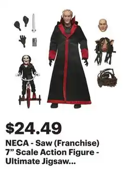 Best Buy NECA - Saw (Franchise) 7 Scale Action Figure - Ultimate Jigsaw Killer (Black Robe) offer