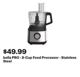 Best Buy bella PRO - 8-Cup Food Processor - Stainless Steel offer