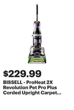 Best Buy BISSELL - ProHeat 2X Revolution Pet Pro Plus Corded Upright Carpet Deep Cleaner - silver/purple offer