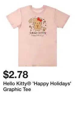 Five Below Hello Kitty 'Happy Holidays' Graphic Tee offer