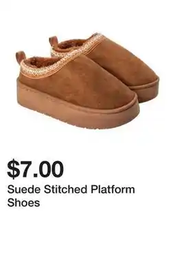 Five Below Suede Stitched Platform Shoes offer