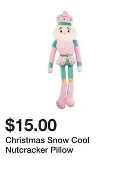 Five Below Christmas Snow Cool Nutcracker Pillow offer