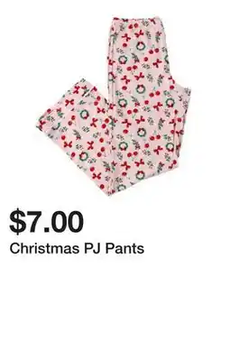 Five Below Christmas PJ Pants offer