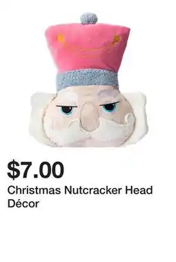 Five Below Christmas Nutcracker Head Décor offer