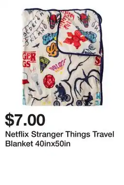 Five Below Netflix Stranger Things Travel Blanket 40inx50in offer