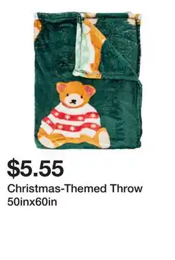Five Below Christmas-Themed Throw 50inx60in offer