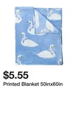 Five Below Printed Blanket 50inx60in offer