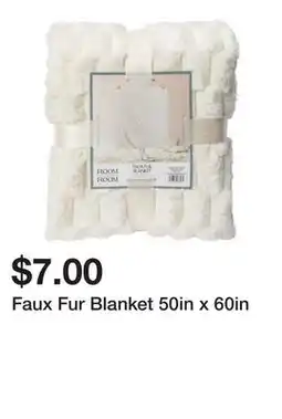 Five Below Faux Fur Blanket 50in x 60in offer
