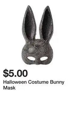 Five Below Halloween Costume Bunny Mask offer