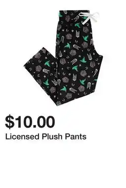 Five Below Licensed Plush Pants offer