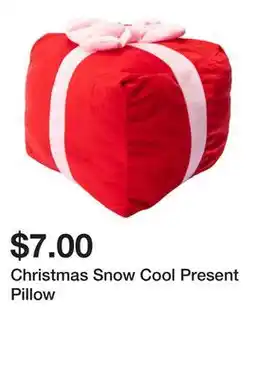 Five Below Christmas Snow Cool Present Pillow offer