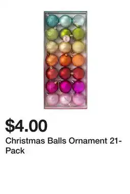 Five Below Christmas Balls Ornament 21-Pack offer