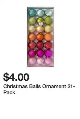 Five Below Christmas Balls Ornament 21-Pack offer