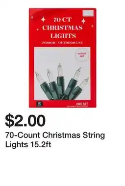 Five Below 70-Count Christmas String Lights 15.2ft offer
