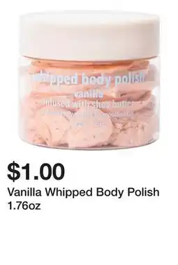 Five Below Vanilla Whipped Body Polish 1.76oz offer