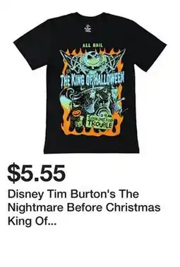Five Below Disney Tim Burton's The Nightmare Before Christmas King Of Halloween Graphic Tee offer