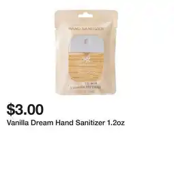Five Below Vanilla Dream Hand Sanitizer 1.2oz offer