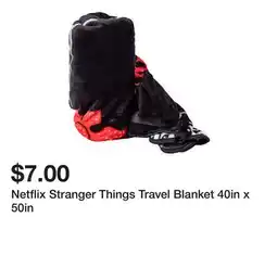 Five Below Netflix Stranger Things Travel Blanket 40in x 50in offer