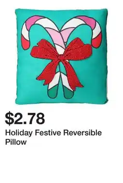 Five Below Holiday Festive Reversible Pillow offer