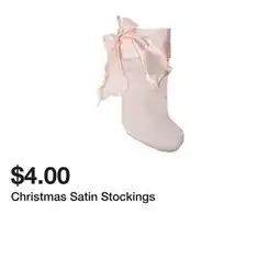 Five Below Christmas Satin Stockings offer