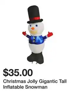 Five Below Christmas Jolly Gigantic Tall Inflatable Snowman offer