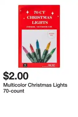 Five Below Multicolor Christmas Lights 70-count offer