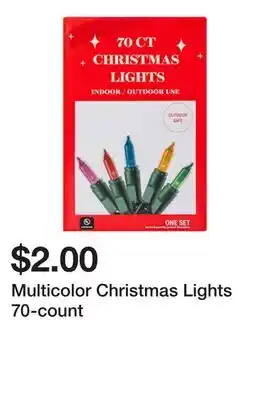 Five Below Multicolor Christmas Lights 70-count offer