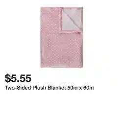 Five Below Two-Sided Plush Blanket 50in x 60in offer