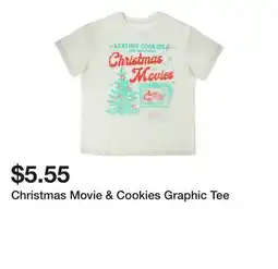 Five Below Christmas Movie & Cookies Graphic Tee offer
