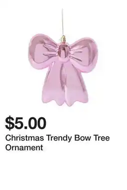 Five Below Christmas Trendy Bow Tree Ornament offer