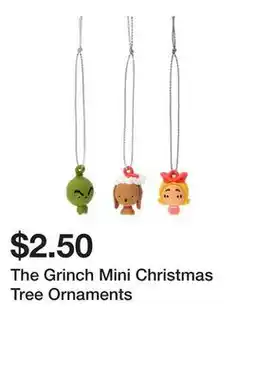 Five Below The Grinch Mini Christmas Tree Ornaments offer