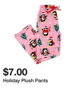 Five Below Holiday Plush Pants offer