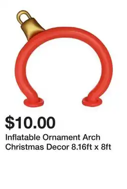 Five Below Inflatable Ornament Arch Christmas Decor 8.16ft x 8ft offer