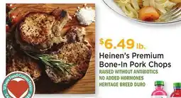 Heinen's Heinen's Premium Bone-In Pork Chops offer