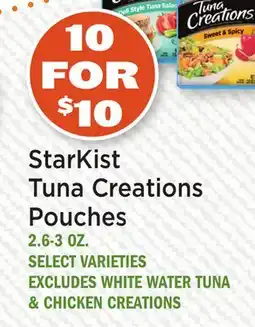 Heinen's StarKist Tuna Creations Pouches offer