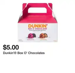 Five Below Dunkin' Box O' Chocolates offer