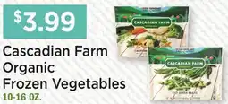 Heinen's Cascadian Farm Organic Frozen Vegetables offer