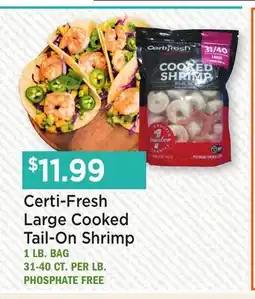 Heinen's Certi-Fresh Large Cooked Tail-On Shrimp offer
