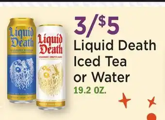Heinen's Liquid Death Iced Tea or Water offer