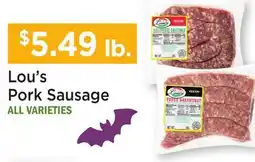 Heinen's Lou's Pork Sausage offer