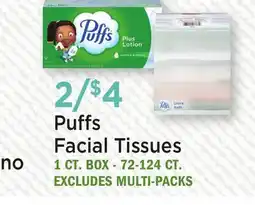 Heinen's Puffs Facial Tissues offer
