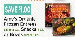 Heinen's Amy's Organic Frozen Entrees 7.5-30.3 OZ., Snacks 6 OZ. or Bowls 8.25-9.5 OZ offer