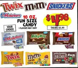 Ollie's 10 OZ. FUN SIZE CANDY offer