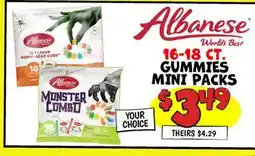 Ollie's 16-18 CT. GUMMIES MINI PACKS offer