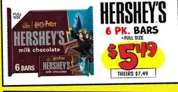 Ollie's HERSHEY'S 6 PK. BARS offer