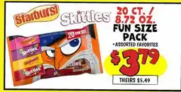 Ollie's 20 CT. / 8.72 OZ FUN SIZE PACK offer