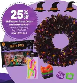 Meijer Halloween Party Décor and Party Favors offer
